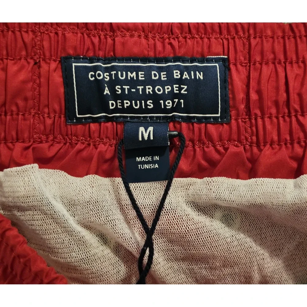 Vilebrequin Moulin Rouge Swim Trunks Men's Size Medium Velvet Ribbons Turtles